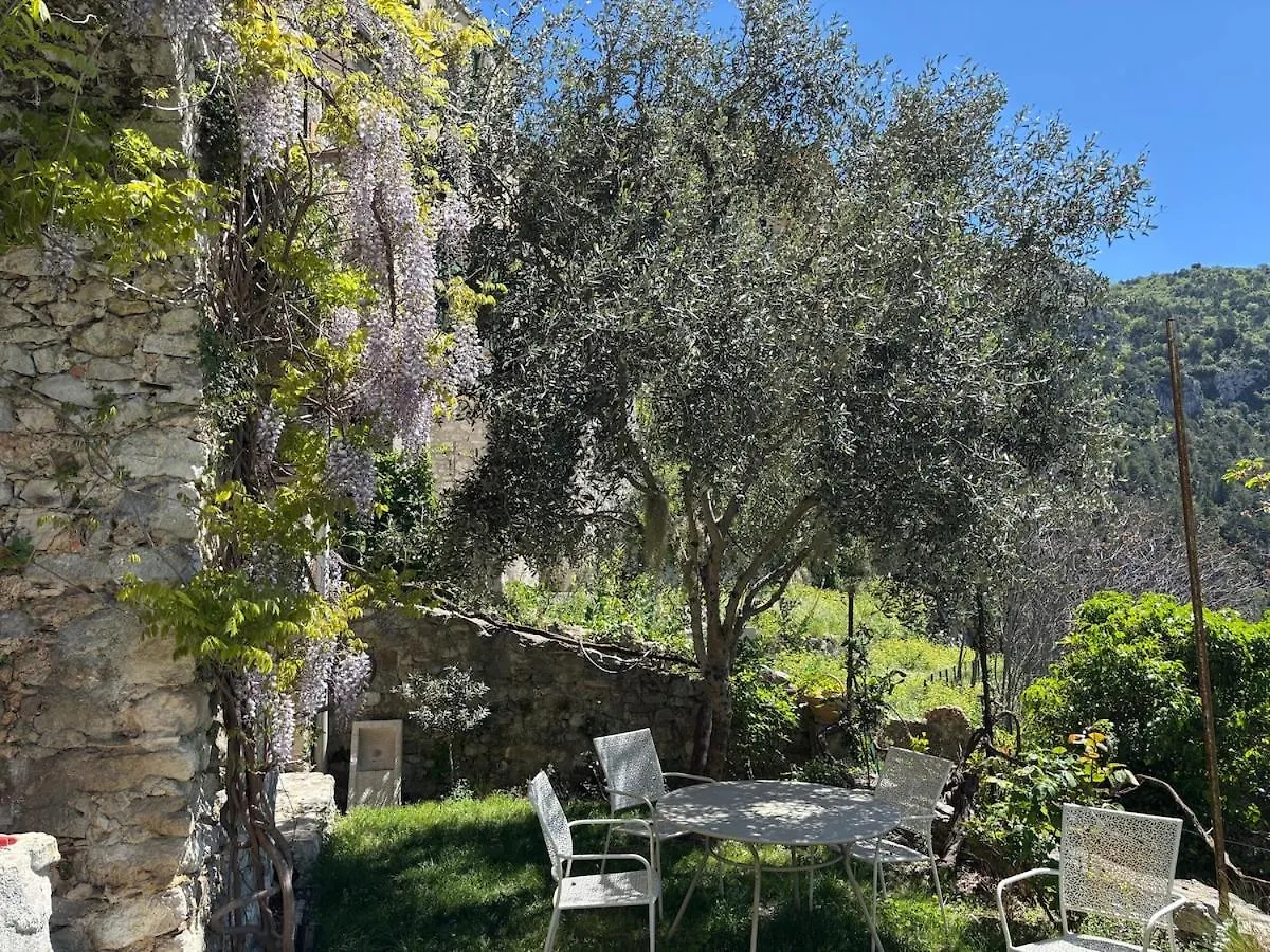 Semesterbostad Bastide Peille Village Panoramic View And Garden Frankrike